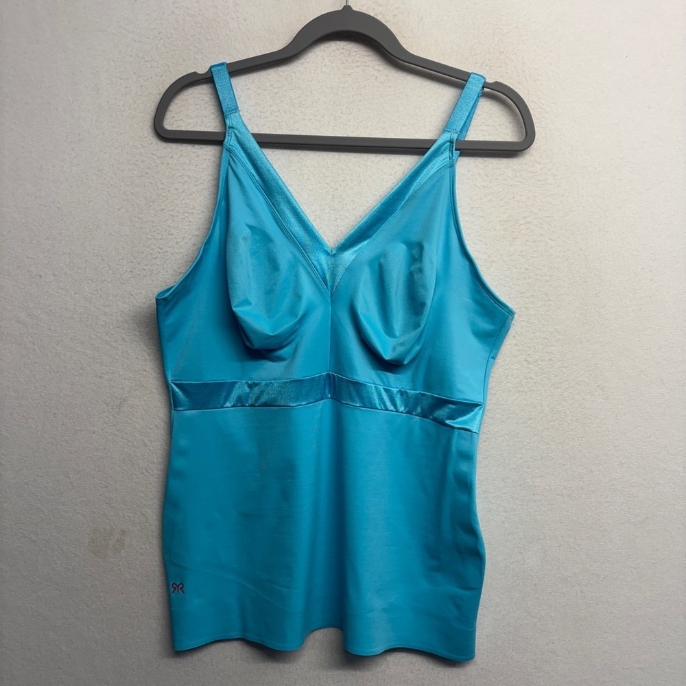 Ruby Ribbon Athena Blue Level‎ 4 Support Deep V Neckline Cami Size 48 #3061